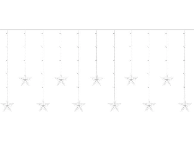 Lichtervorhang LED-Sterne 108 Lichter Multicolor