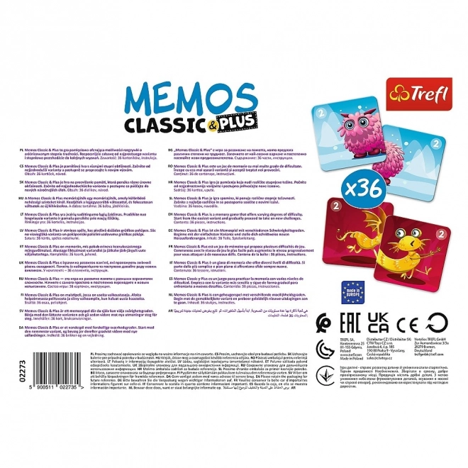 Pexeso Klassiek & Plus Schattige Monsters 3in1