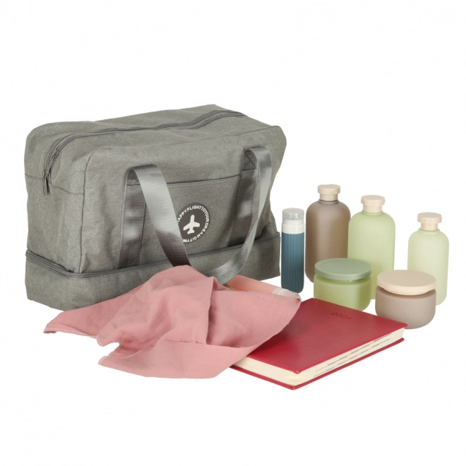 Reistas voor handbagage 39 x 18 x 30 cm grijs