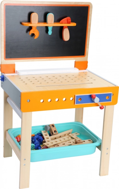 Houten opklapbaar bureau voor kinderen 2in1