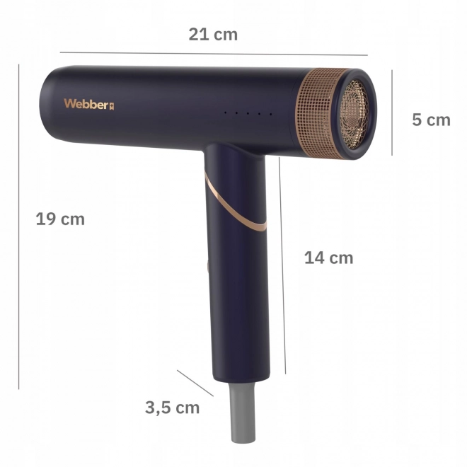 Föhn voor haar 2in1 met ionisatie en regeling STELLA WEBBER