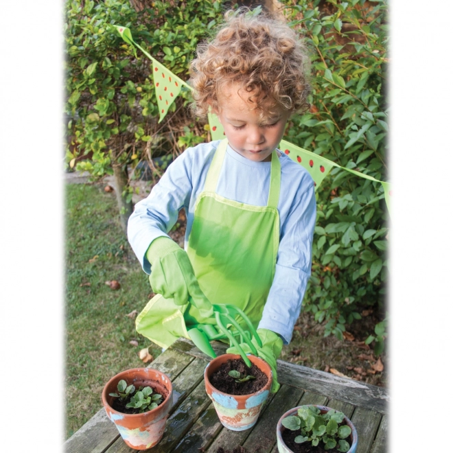 Tuinset gereedschap kunststof groen