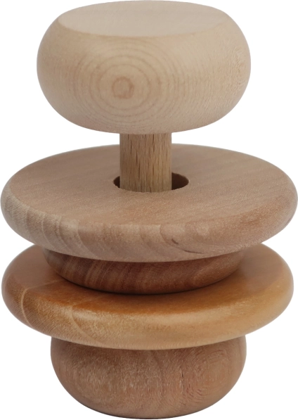 Wooden natural teether for babies