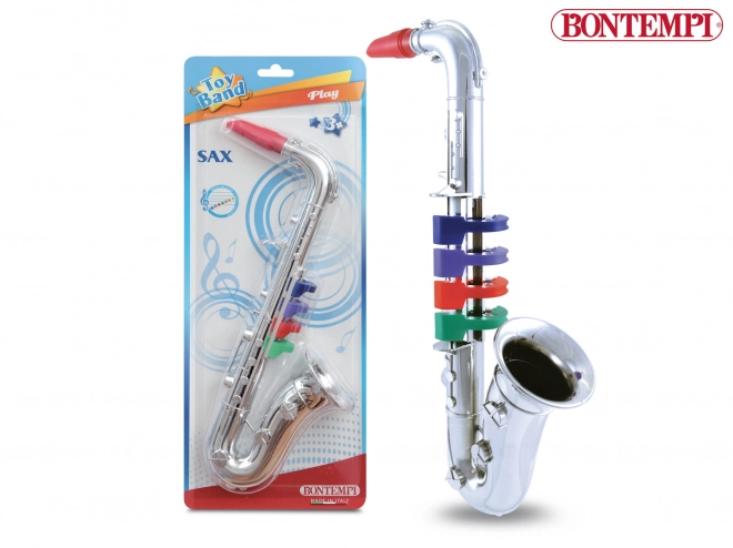 Shiny Plastic Saxophone with 4 Keys