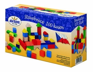 Houten bouwstenen 100 stuks