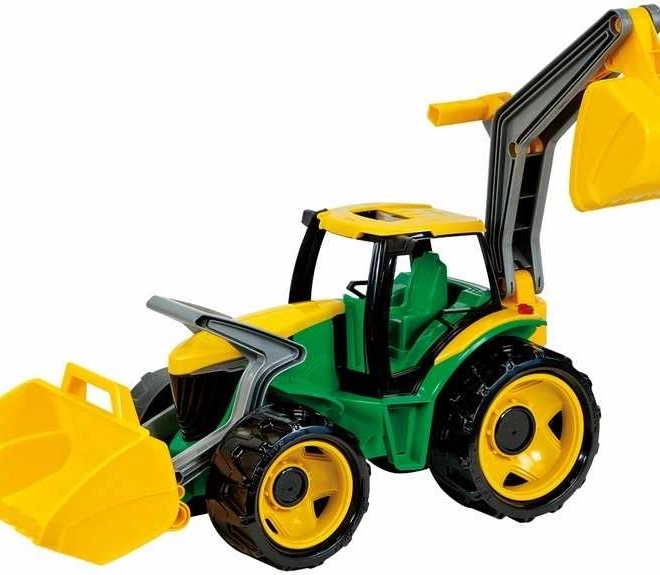 Children's tractor with loader and backhoe
