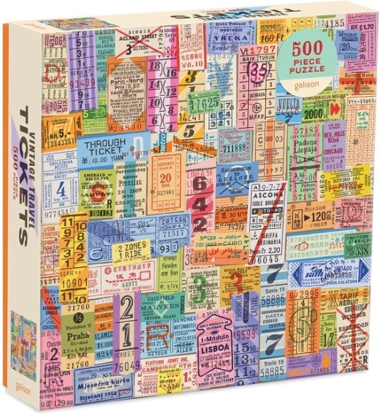 Galison puzzel Vintage reiskaartjes 500 stukjes