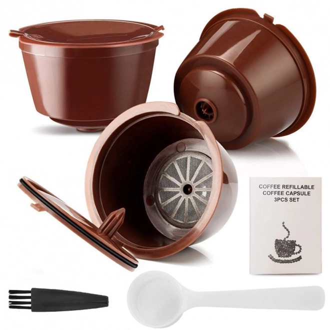 Set of 3 Reusable Coffee Capsules for DOLCE GUSTO