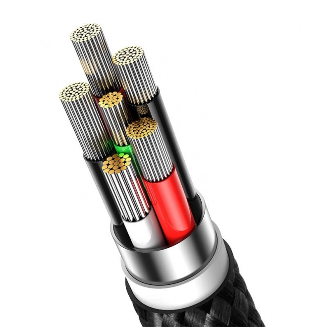 Kabel USB-C Baseus Glimmer 100 W, 2m zwart