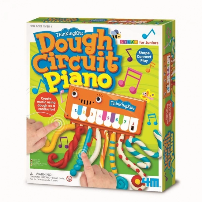 Kinderen piano van klei 4M
