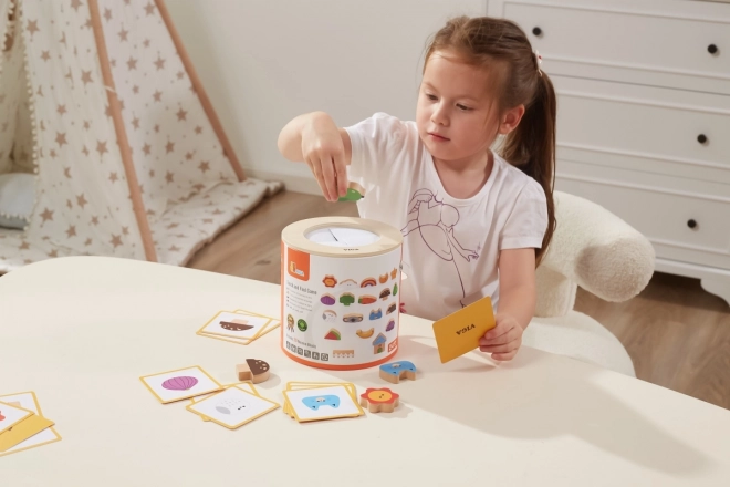 Houten spel Vang en vind