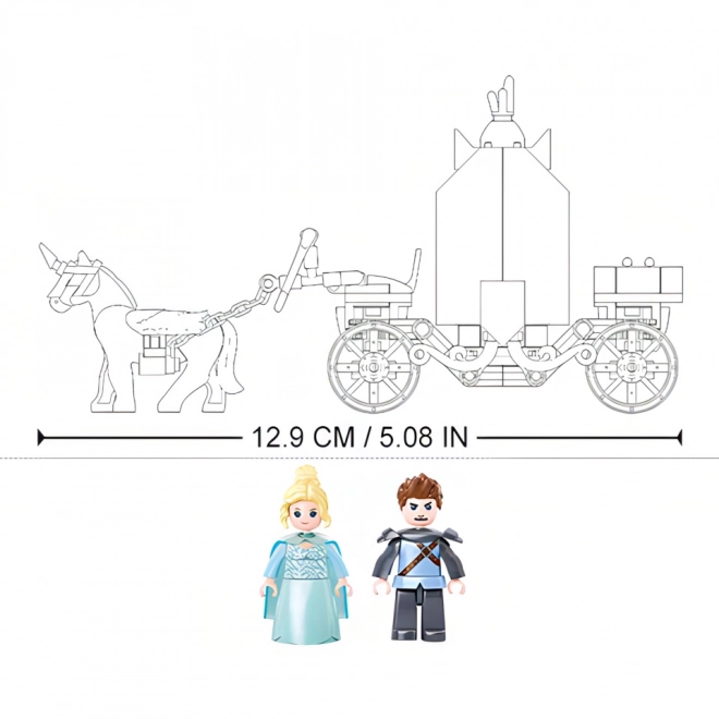 Sluban Winter Gieren M38-B0896 Koets met Magisch Eenhoorn