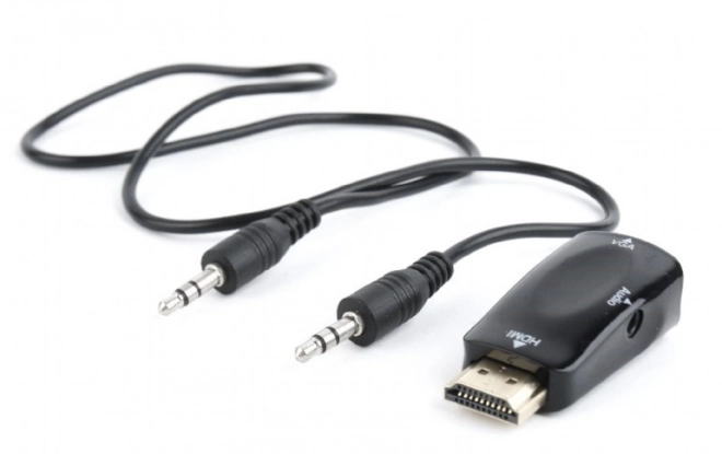 Adaptateur HDMI-A(M)->VGA(F)+Audio