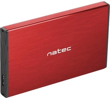 Externe 2,5" Metall-Festplattenbox NATEC Rhino GO USB 3.0, rot