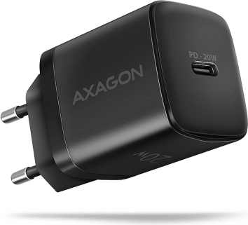 Netstroomlader AXAGON 20W USB‑C PD, zwart