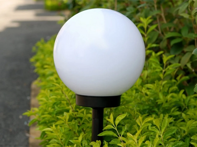 Solar Gartenlampe RGB Kugelleuchte 10 cm