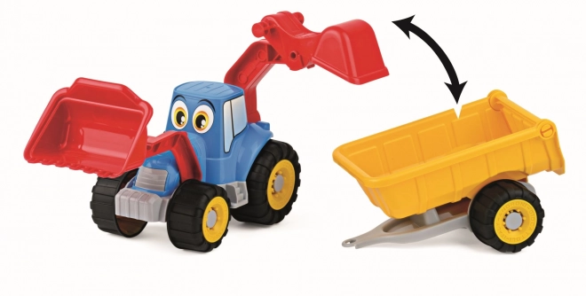 Androni Tracteur Joyeux avec remorque - 55 cm