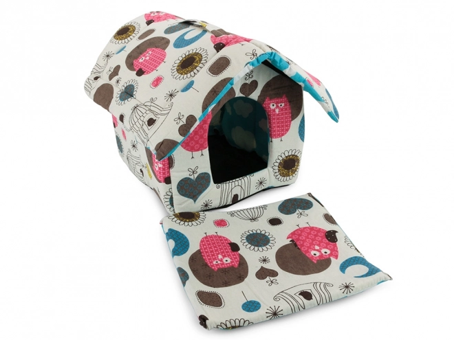 Huis voor honden en katten XL kleurrijke wielen met zwarte kern