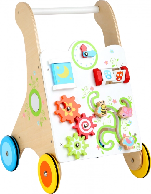 Houten vrolijk loopwagentje Small Foot