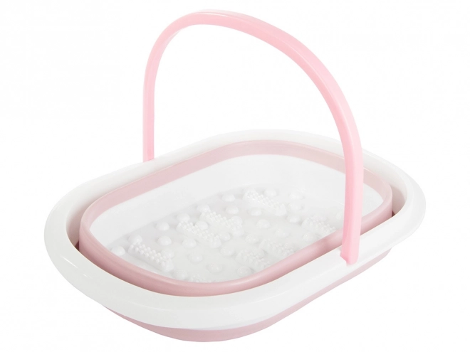 Bain de pieds pliable avec picots pour massage