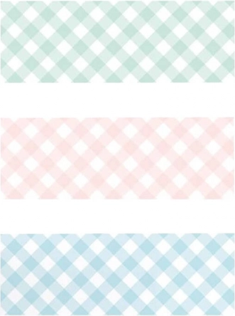 Stylish plaid design for clear labeling