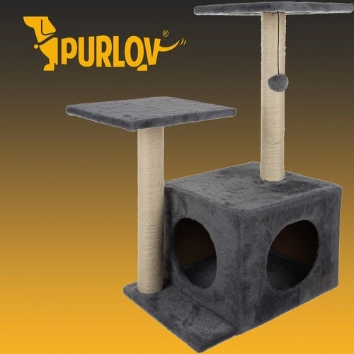 Krabpaal voor katten Purlov 71cm, grijs