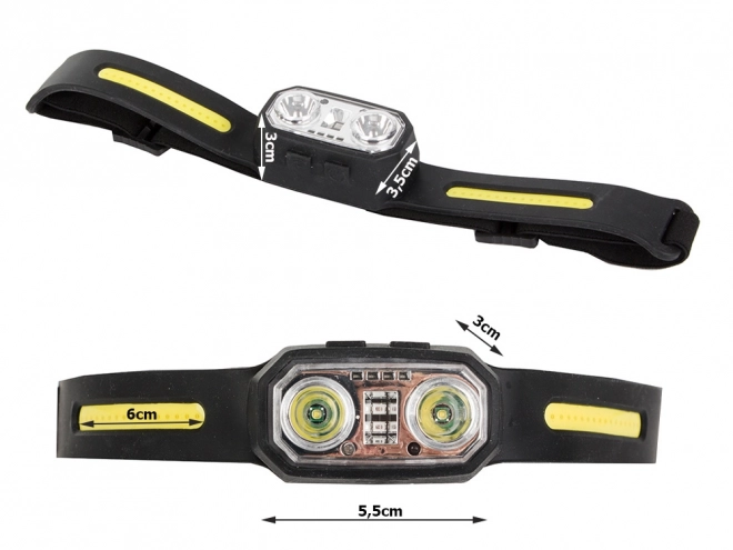 Hoofdlamp met LED-sensor