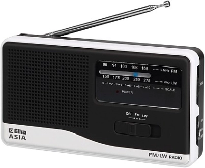Tragbares Radio ASIA weiß