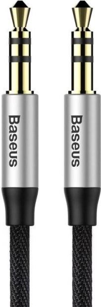 Audiokabel 3,5 mm AUX BASEUS Yiven, 1 m, zwart‑zilver