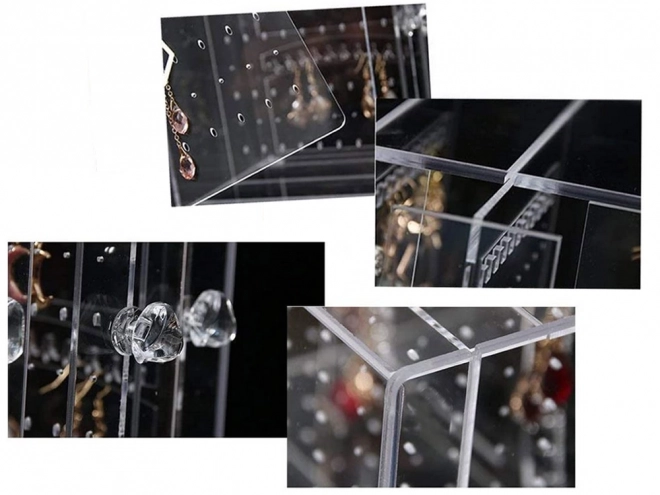 Organisateur de bijoux pour coffret, présentoir en velours