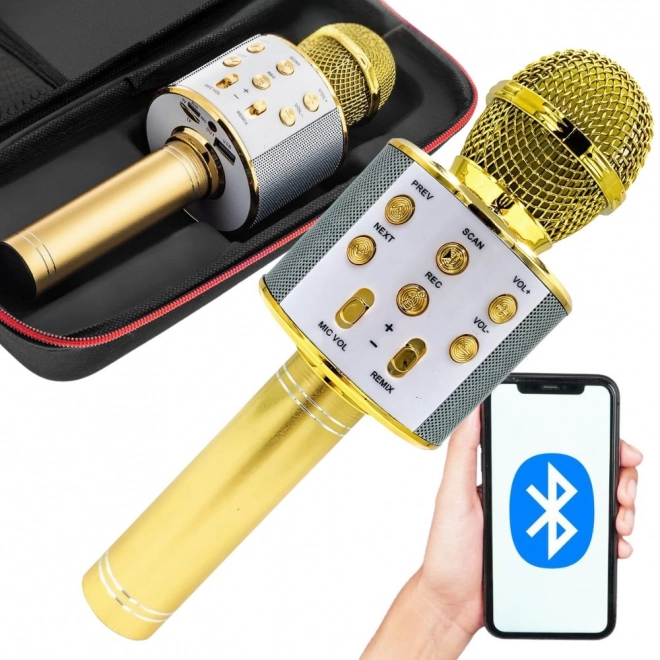 Draadloze bluetooth karaoke microfoon