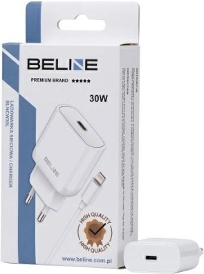30W GaN netlader USB‑C met Lightning-kabel – Wit