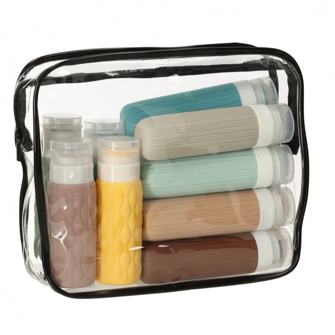Set van doorzichtige reis cosmetische tassen - 3 stuks