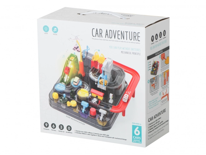 Circuit automobile multifonction avec hélicoptère