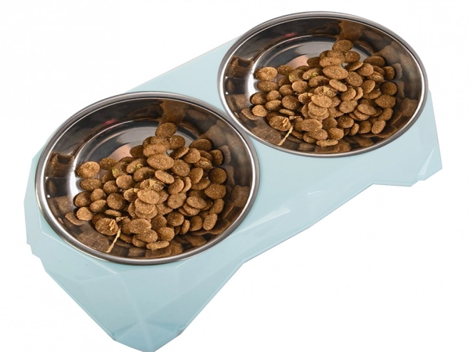 Metall Doppelnäpfe für Hunde und Katzen 350ml x 2
