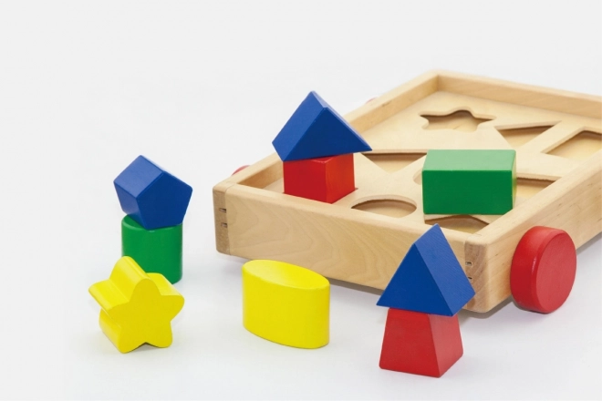 Houten Inlegpuzzel - Karretje