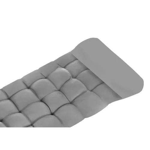 Coussin matelassé pour chaise longue de jardin gris 23490