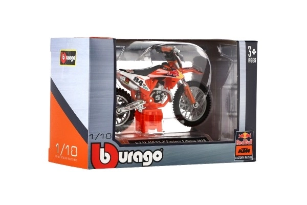 Motorfiets replica KTM 450 SX-F Factory Edition 2018 van Bburago