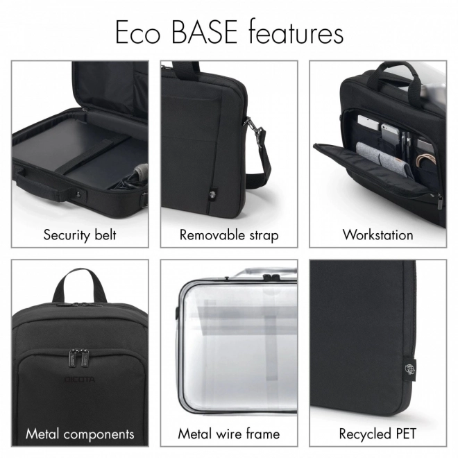 Eco Slim Case BASE 15-15.6 inch zwart