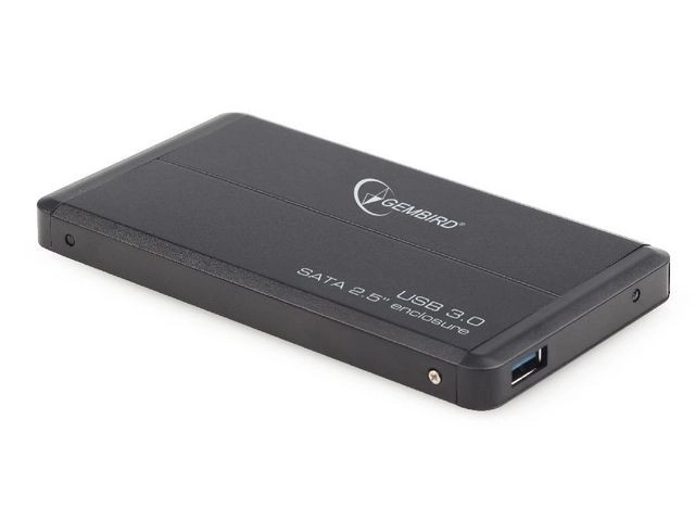 Externe HDD box 2.5'' Sata USB 3.0 zwart