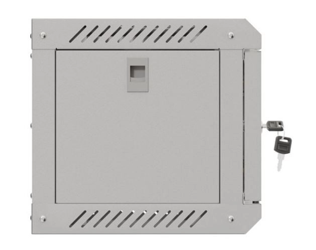 Wandgemonteerde 10-inch rackkast 4U 300x300 grijs