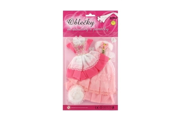 Kleding met accessoires voor poppen 2 stuks