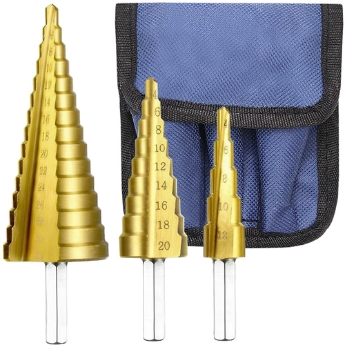 Kegelboor voor plaat - 3 stuks