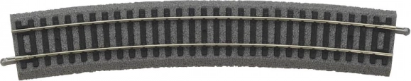 Piko bochtspoor R9 met ballastbed