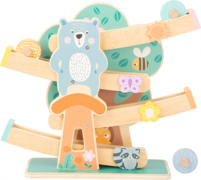 Small Foot Houten spoorbaan in pastelkleuren