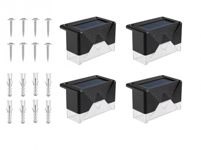 Solarlampen mit Dämmerungssensor für Garten, Treppen und Terrasse