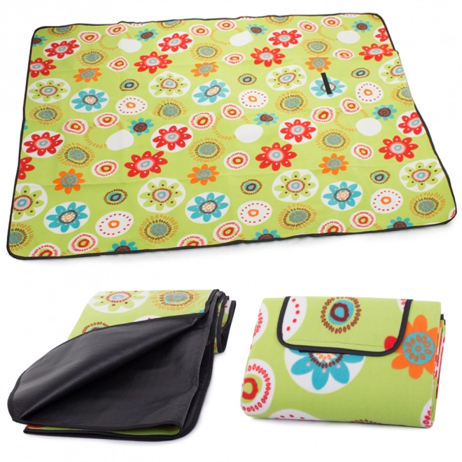 Picknickdeken met bloemenmotief 150x200