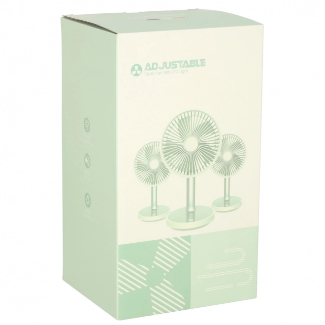 Witte draadloze tafelventilator 30cm