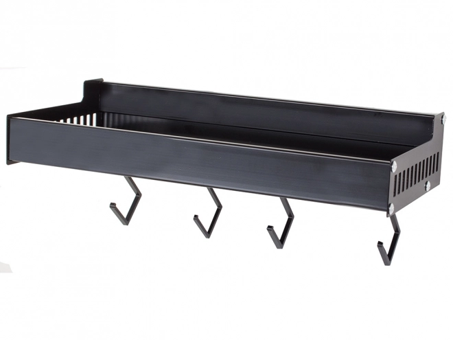 zwarte aluminium wandplank voor kruiden