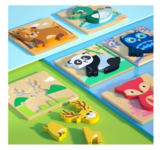 Houten dierenpuzzel Beer